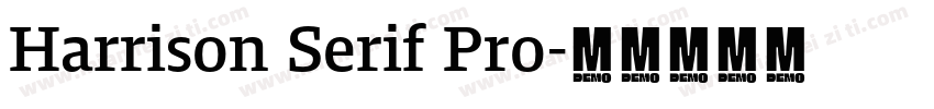 Harrison Serif Pro字体转换
